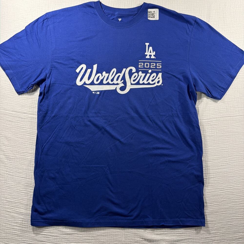 Fanatics Los Angeles Dodgers 2025 Smith # 16 World Series Blue T-Shirt, Size XL